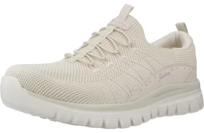 Produktbild von Skechers Damen, Off White Knit Duraleather, 41 EU
