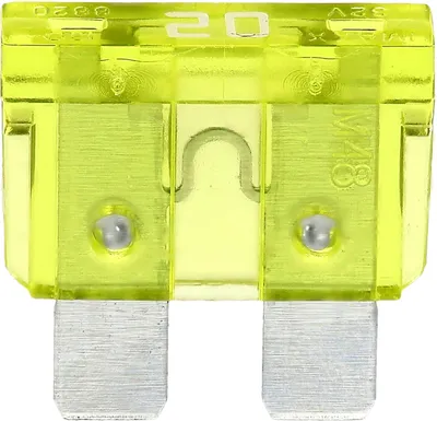 Flachsicherung 20 A gelb, Standard, 1 Stück im Beutel