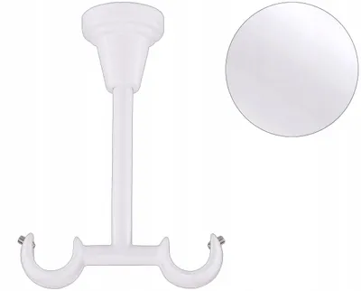 Produktbild von Decorative 19+19 mm Doppel-Deckenhalterung WEISS Metall
