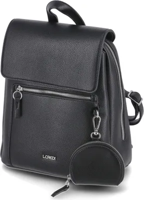 Produktbild von L.Credi Damen Citypack/ Daypack/ Rucksack NININA Schwarz vegan -