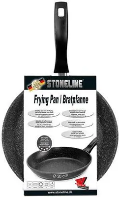 Immagine prodotto di Stoneline pan 6840 Padella, Diametro 20 cm, Adatta per piano cottura a induzione, Manico fisso, Antracite