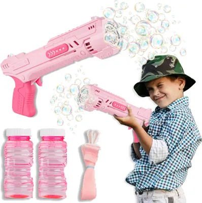 Zdjęcie produktu dla Pistolet Na Bańki Mydlane Maszyna Do Baniek Mydlanych Bazooka Automat +Płyn