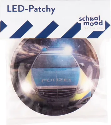 Image de School-Mood Patchies accessoires pour cartables LED-Patchy Police multicolore