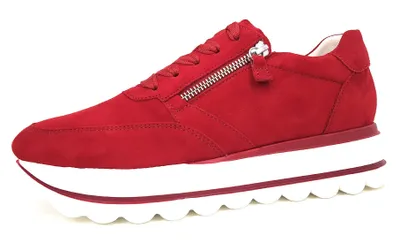Image de Chaussures pour femmes Gabor, chaussures à lacets, baskets sportives, rouge, loisirs, pointure : 38 (EUR) | 5 (UK)