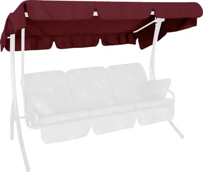 Produktbild von Angerer Hollywoodschaukel Sonnendach 210 x 145 cm Swingtex bordeaux