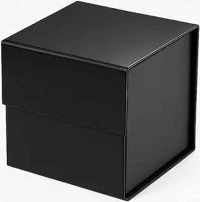 Obrázok produktu pre Magnetická darčeková krabička Čierna 175 x 175 x 175 mm Štvorcová (vonkajšia) A6 kocka