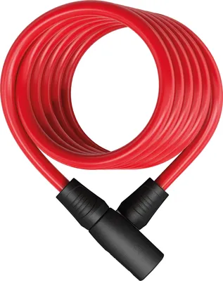 Produktbild von ABUS Spiralkabelschloss Star 4508K/150 - Fahrradschloss aus 8 mm starkem Spiralkabel - ABUS-Sicherheitslevel 2 - Rot