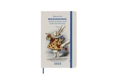 Obrázok produktu pre MOLESKINE 8056598852981 MOLESKINE Buchkalender Wochennotizkalender Alice im Wunderland 2023 beige/bunt
