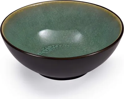 Produktbild von Keramik-Schalen-Set 20 cm grün 1000 ml Salat- und Suppenschalen mit Glanzfehlern