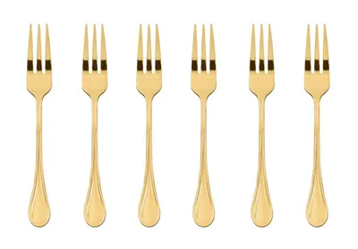 Immagine prodotto di Sambonet Royal Edelstahl/PVD Gold Set 6 Kuchengabeln S0199-S00017-S1578 52763GA5