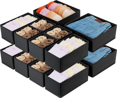 Obrázok produktu pre Organizátor šatníka organizátor zásuviek úložný box látka 16 kusov šatník na oblečenie ponožky