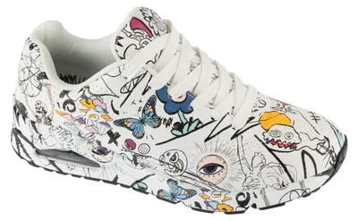 Produktbild von Skechers Uno - Process Sketch 183501-WBMT, Sneaker, Herren, Weiß