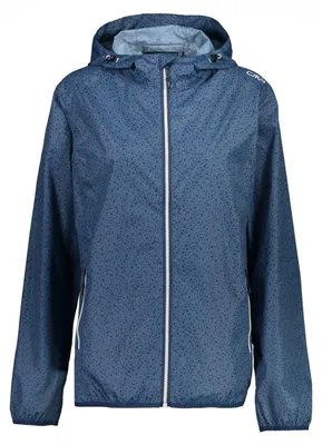 Productafbeelding van Damesjas, regenjas, met capuchon, blauw (M926), maat 46