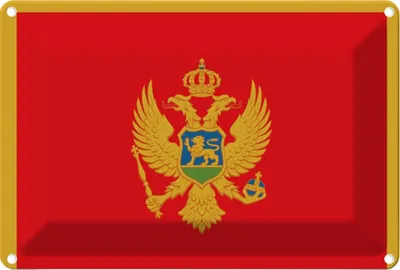 Produktbild von vianmo Blechschild 12x18 cm Montes Monte Flagge Fahne Wappen