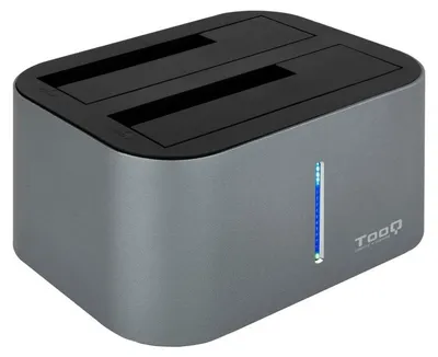 Obrázok produktu pre TooQ TQDS-805G, HDD, SSD, SATA, 2.5,3.5", 8 TB, USB 3.2 Gen 1 (3.1 Gen 1) Type-B, Hliník
