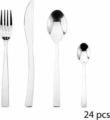 Image de SG Secret de Gourmet Set de couverts Olympe 24 pcs, Couverts pour 6 personnes, acier inoxydable, 134859
