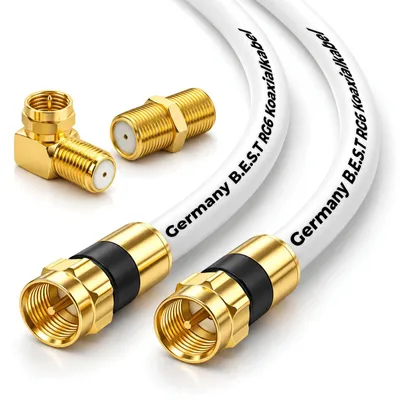 Zdjęcie produktu dla Kabel antenowy koaksjalny, klasa A+, 135 dB - do odbioru cyfrowej telewizji HDTV / 4K / 3D / UHD