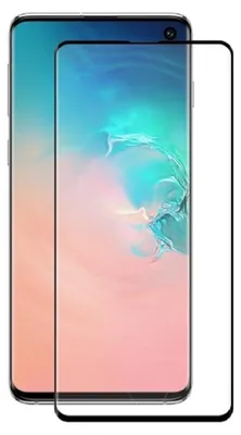 A screen protector is shown on top of a smartphone.