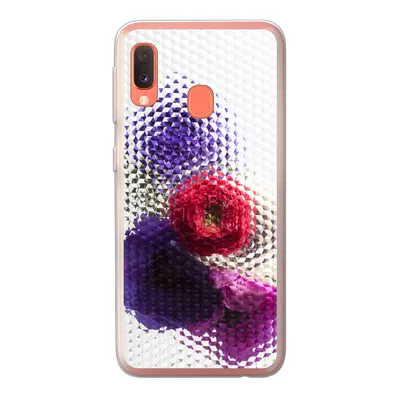 Produktbild von MuchoWow® Handyhülle Schutzhülle Hülle für Samsung Galaxy A20e Mohn - Blumen - Glas Silikon Softcase Handy Hülle - Abdeckung