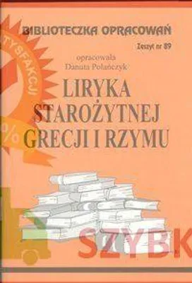 Produktbild von Biblioteczka opracowań nr 089 Liryka starozytnej.. - Danuta Polańczyk