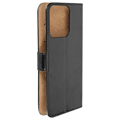 Image de Avizar, Etui pour Fairphone 5 Wallet Fixation adhésive Fermeture magnétique, Noir