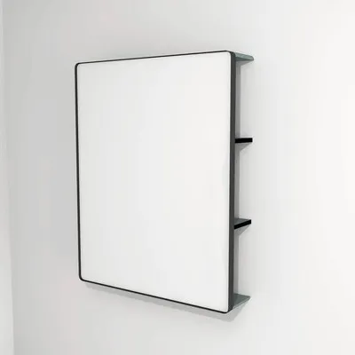 Produktbild von LED Badspiegel mit Ablage Devo Sonus 2.0 Fjord/Black 75.5x94 cm SO2-LUPL75x94-F72