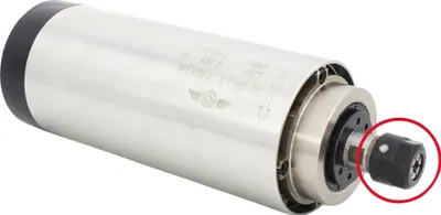 Produktbild von Luftgekühlter Spindelmotor, 1,5 kW Leistung, 24000 U/min Drehzahl, Einfach Spindel