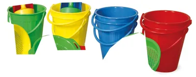 Produktbild von EDUPLAY 160187-E Eimer, Kunststoff, Ø 16 x H 18 cm (Farbe zufällig)