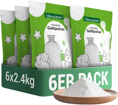 Produktbild von Venusarm Gießpulver 14,4kg, Beruhigende Härte Gießmasse für Detailgetreue Reliefs Gipsformen Kunst- und Bastelprojekte