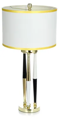 Immagine prodotto di Lampada da tavolo e terra Paralla in metallo oro e bianco