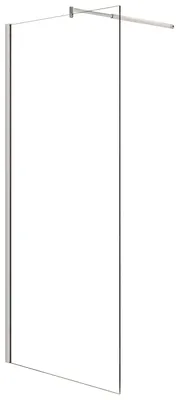 Produktbild von Duschspa Walk-In Dusche 60x200cm Glanzverchromt Duschwand 10mm NANO ESG-Glas mit 70-120cm verstellbarem Stabilisator F123B Duschabtrennung