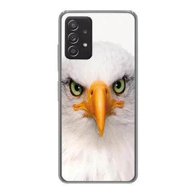 Produktbild von MuchoWow® Handyhülle Schutzhülle Hülle für Samsung Galaxy A53 5G Jungen - Adler - Amerikanischer Weißkopfseeadler - Vogel - Porträt - Schnabel - Augen Silikon Softcase Handy Hülle - Schutzabdeckung