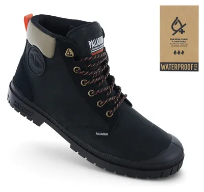 Produktbild von Palladium SP20 Cuff LTH WP+ - Herren Winter Stiefel Leder Schwarz 79568-008-M , EU 46 US 12