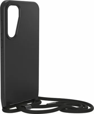 Produktbild von OtterBox React Tasche Samsung Galaxy S23 FE Smartphone - Schwarz - Plastik, Nylon Körper - Sturzsicher, Kratzfest - Halsriemen, Schultergurt - 172 mm Höhe x 81,5 mm Breite x 12,4 mm Tiefe