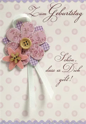 Produktbild von Geburtstag  Glückwunschkarte im Format 115x17cm mit Umschlag
