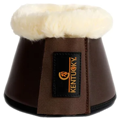 Immagine prodotto di Kentucky Horsewear Campane per zoccoli in pelle d'agnello Campane da salto marrone/naturale XL