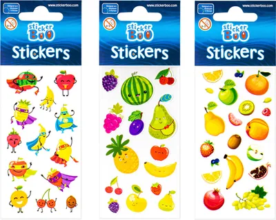 Image de STICKER BOO Mélange d'autocollants de fruits
