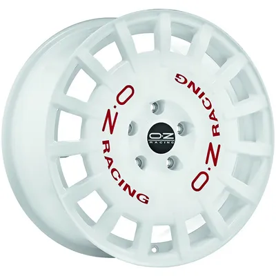 Produktbild von ALUFELGE OZ Racing RALLY RACING 8x17 5x112 ET 45 RACE WHITE RED LETTERING