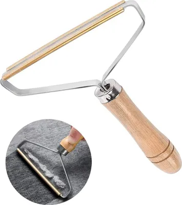 Produktbild von Tragbarer Fusselentferner, Fusselentferner, Tragbarer Fuzz-Rasierer Braun (Holzgriff1)