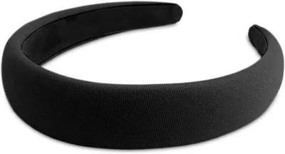 Produktbild von Gepolsterter Haarreif für Damen – Breiter Haarreif als Haaraccessoire in Schwarz
