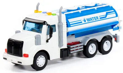 Produktbild von Tankwagen Kinder Spielzeug LKW PROFI blau Schwungrad Fahrzeug mit Licht Sound