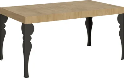 Produktbild von Ausziehbarer Tisch 90x160/420 cm Gestell Paxon Eiche Natur Anthrazit