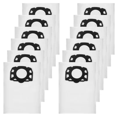 12 Staubsaugerbeutel KFI 357 für Kärcher WD2 Plus, WD3 u. a.