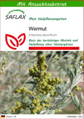 Produktbild von SAFLAX  - Wermut - Artemisia absinthum - 500 Samen - Mit keimfreiem Anzuchtsubstrat
