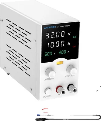 Immagine prodotto di Wanptek Alimentatore DC, uscita 32V, ricarica rapida USB, GA3010B 30V 10A