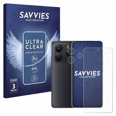 A product shot featuring packaging and a smartphone with a screen protector.