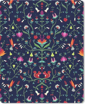 Produktbild von MuchoWow® Mauspad Mousepad Blumen - Eichhörnchen - Muster 30x40 cm - Mousepads - Maus Mat - Pad - Mausunterlage - Mausmatten