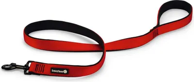 Produktbild von Beeztees Hundeleine Parinca Premium Nylon rot, Maße: 120 cm / 25 mm