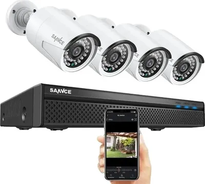 Produktbild von Sicherheitskamerasystem, 8 Kanäle, 8MP Videoauflösung, 8MP 4Stück Kamera-b, 2T-e