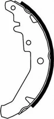 Produktbild von TEXTAR Bremsbackensatz Trommelbremse Hinten für FIAT PALIO Weekend (178DX) 185mm 91061500